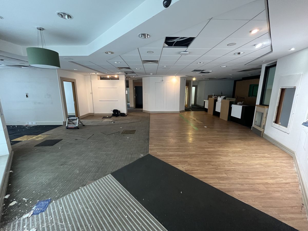 A vacant commercial unit at the end of a lease
